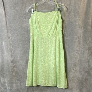 Lime Green Floral Midi Dress by Old Navy-size LT